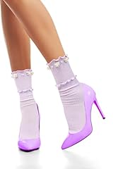 Light Purple Ruffle With Pearls