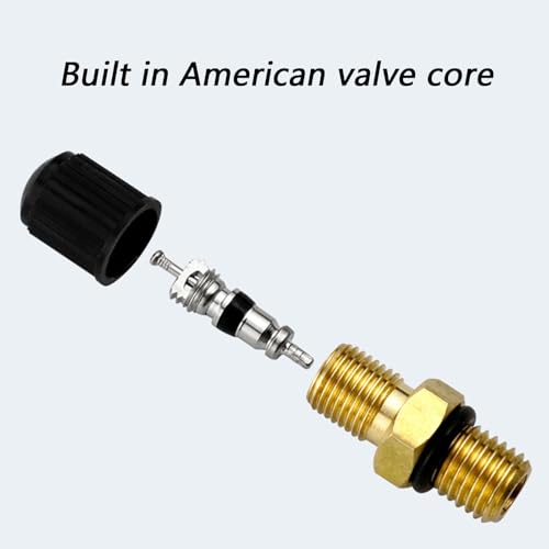 Strong Brass Valves con Núcleos US Tapas de Latón sin Herramienta Mejoras para Mantenimiento de Neumáticos de Auto y Bicicleta miniatura 5