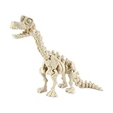 PowerTRC 3D Printed Skeleton Brachiosaurus β Prehistoric Collectible Articulating Dinosaur 3D Figurine Desk Decoration for Teens and Adults, Made in USA