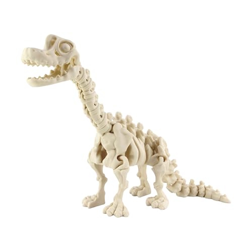 PowerTRC 3D Printed Skeleton Brachiosaurus – Prehistoric Collectible Articulating Dinosaur 3D Figurine Desk Decoration for Teens and Adults, Made in USA