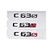 Car Tuning Compatible with C Class W204 W205 C63 C63S Letter Logo 3D ABS Sticker Car Rear Trunk Emblem Nameplate Decals(StyleC)