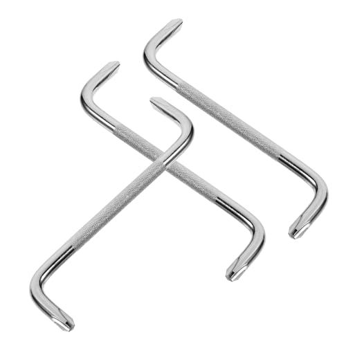 SHINEOFI 3 Pezzi Cacciaviti Angolari per Spazi Ristetti Cacciavite con Doppia Testa Al Strumento Versatile per Riparazioni Zone Difficili da Raggiungere