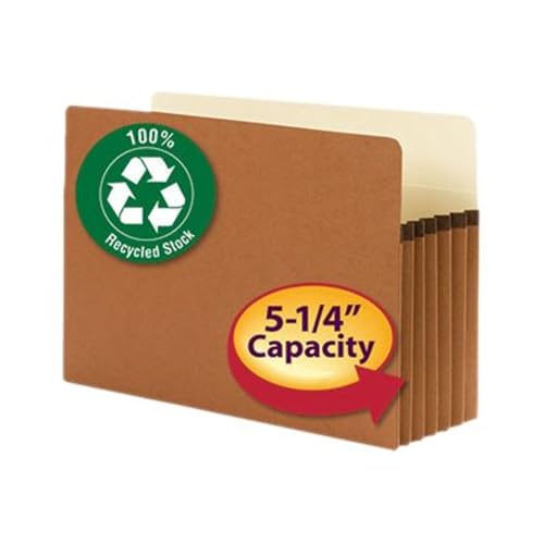 Carpeta fuelle Smead tamaño Legal de redrope reciclado 100% y archivo expandible de 5-1/4 6