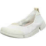  Clarks Ballerines fermées Tri Adapt pour Femme, Cuir Blanc, 36 EU