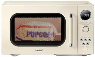COMFEE' Retro Microwave Oven, Small Microwave with 6 Auto Menus, ...