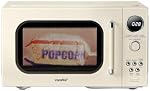 COMFEE' Four à micro-ondes rétro, petite micro-onde avec 6 Menus automatiques, 0.9 Cu.ft Countertop Compact Microwave avec cuisson multi-étapes, fonction Mute, LED numérique, Apricot/900W, CMO-MMP02AA(AT)