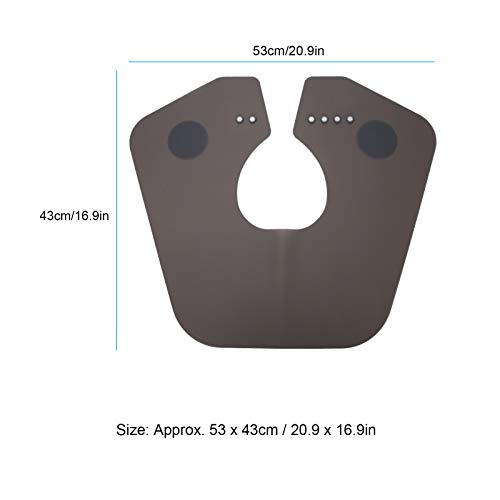 Xale profissional de silicone para cabeleireiro, capa à prova d'água, 53 x 43 cm, capa para tingime