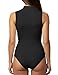 YOGINGO Women's Mock Turtleneck Bodysuits Sleeveless Thong Body Suit Tank Tops High Neck Going Out Leotard for Women Double Lined Compression Trendy Fashion Outfits Slim Fit One Piece Black XL