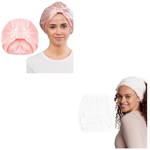 GLOV Ensemble de Soins Cheveux : Bonnet protecteur de nuit anti-frisottis