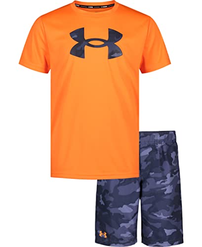 Under Armour Boys' Ua Volley Set, Blaze Orange Camo Sp22, 7 #TOP4