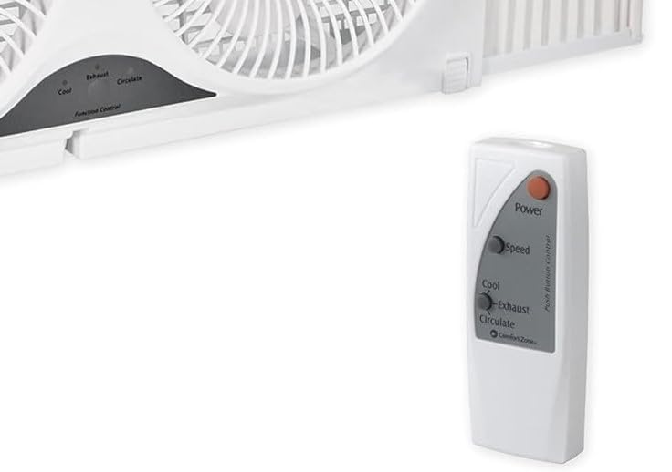 Comfort Zone Window Fan Replacement Remote, Fan not Included, Ideal for Replacing Worn or Damaged Remotes, Compatible with CZ310R