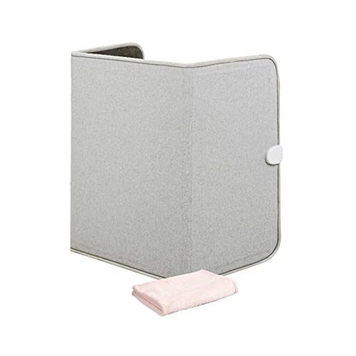 Zzmop Calentador de Espacio Eléctrico Portátil con Temporizador,Calentador de Pies Plegable,Cristal de Carbono Se Calienta,para Oficina,Hogar Cover