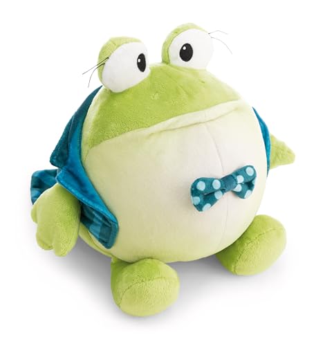 NICI 62959 - Peluche Rana Frowin con FRAC, 28 cm, Color Verde, Animal de Peluche Suave para abrazar y Jugar, para niños y Adultos, Idea de Regalo