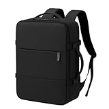 Mochila de Viagem executiva FERUN 35L Masculina/Feminina, Antifurto, Compartimento para Notebook 17', Bolso para Calçados, Resistente à Água, Executiva e Moderna