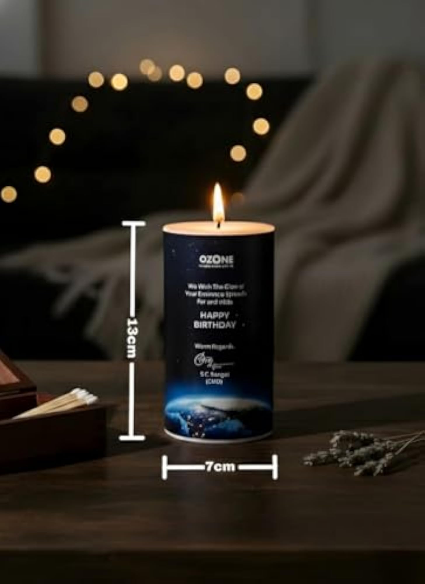 White Pillar Candle, Unscented & Hypoallergenic