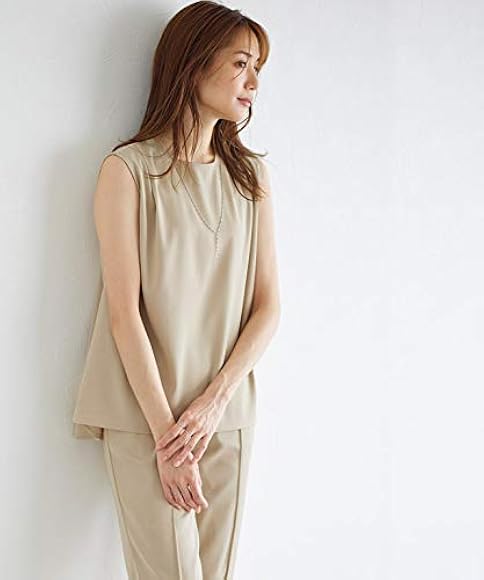 Amazon | [ピエロ] ノースリーブ セットアップ トップス パンツ