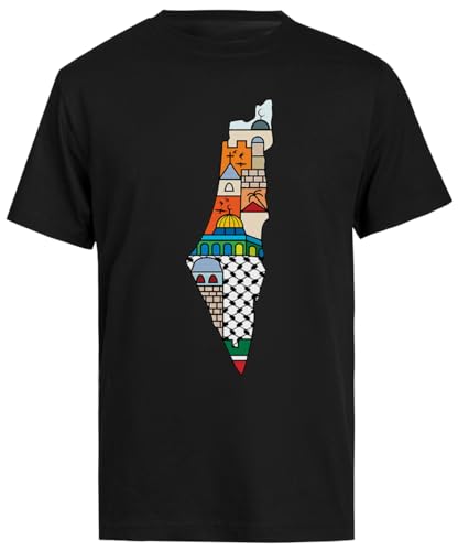 Ich Liebe Palästina, Meine Heimat Männliches Schwarzes T-Shirt Für Herren, Kurzärmeliges T-Shirt