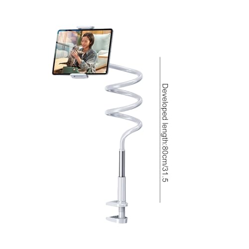 Soporte de brazo flexible para teléfono celular zwxqe con abrazadera de escritorio larga 2
