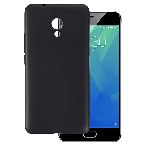 OAGELIM Hülle kompatibel mit Meizu M5S Hülle Stoßfeste TPU Weiche Flexible Schützende Handyhülle mit Kratzfestigkeit & Militärischer Fallschutz (Schwarz)