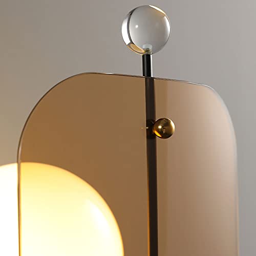 Lámparas de pared de metal con difusor de vidrio antirreflejos 5
