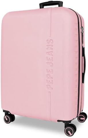 Pepe Jeans Montana Maleta Mediana Rosa 48x68x27 cms Rígido ABS Ci...