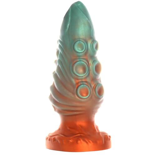 ferch 18CM Plug Anale in Silicone Liquido, Stimolatore della Prostata Palline Anali Dildo, Sex Toy Anale, Giocattolo Sessuale per Uomini e Donne (M)