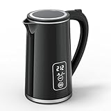 Symdral Electric Kettle Temperature Control 1.7L, Electric Tea Kettle with LED Screen, 4H Keep Warm, 6 Presets, BPA Free Hot Water Boiler for Tea, Coffee