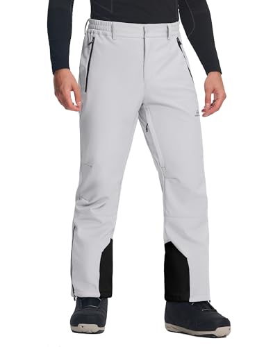 Pioneer Camp Softshellhose Herren Wasserdicht Funktionshose Atmungsaktiv Schneehose Winter Warm Gefüttert Snowboardhose