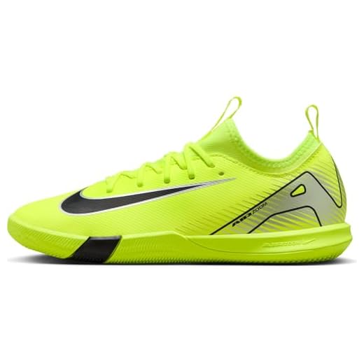 Nike Zoom Vapor 16 Academy IC Chaussure de Football, Volt/Black, 33.5 EU