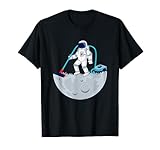 Funny Science Space Moon Vacuum Cleaner Astronaut T-Shirt