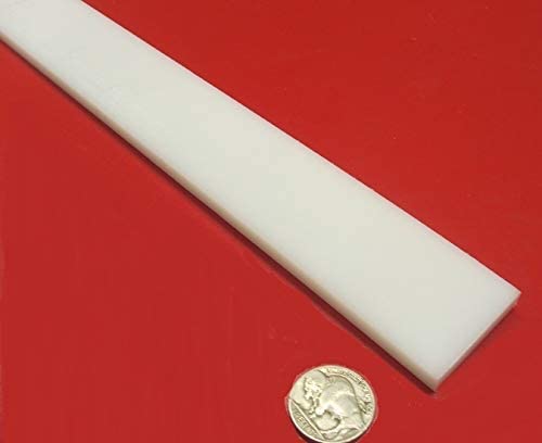 White HDPE (High Density Polyethylene) Rectangular Bar .250