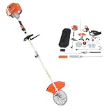 5-in-1 Gas Hedge Trimmer Tool, 52CC 1.7KW Cordless Lawn Edgersmulti-Functional Trimming Tool Gas Powered Weed Wacker Brush Cutter Blade with Goggles for Agriculture Forestry Landscaping (52CC,1.7KW)