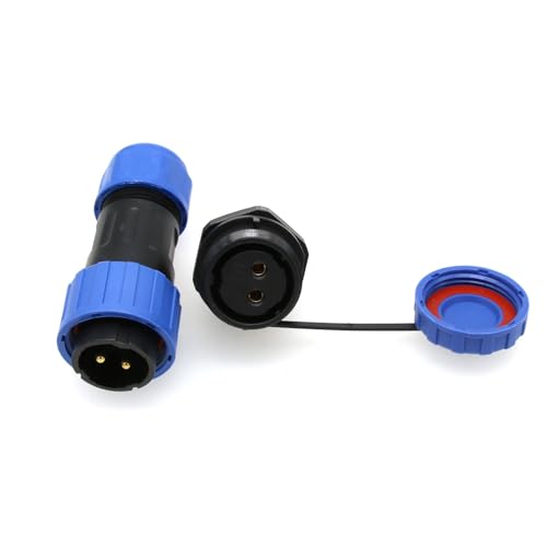 HangTon TY16 2 Pin 16A Tornillo Terminal Conector, a Prueba de Agua de Rosca de desconexión rápida, Montaje en Panel Macho Hembra Cable Enchufe zócalo para el Dispositivo de energía al Aire Libre