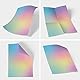 50 Blatt Briefpapier (A4) | Heller Regenbogen Verlauf | Motivpapier | edles Design Papier | beidseitig bedruckt | Bastelpapier | 90 g/m²