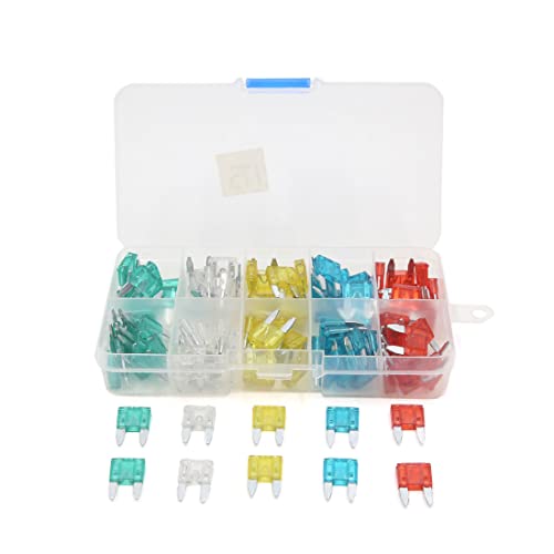 Kit fusibles lame véhicule mini voiture universel 100 pièces multicolores pour boîte auto