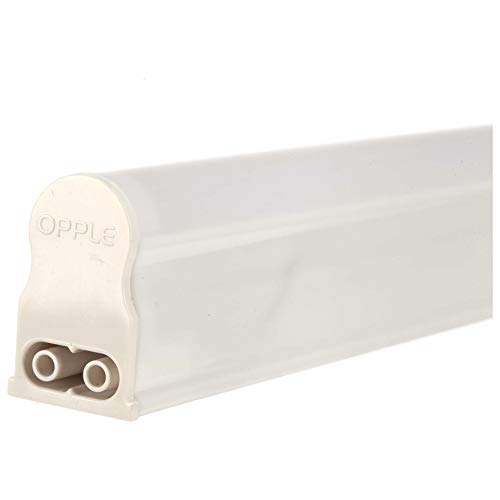 OPPLE Lighting E T5 3000K CT iluminación de pared Apto para uso en interior Blanco 9 W - Lámpara (Cepillado, Otro, 1 bombilla(s), 9 W, 3000 K, Blanco)