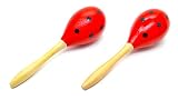Estas maracas de tamaño completo. Las maderas de alta calidad garantizan durabilidad y longevidad. Acabado en colores tradicionales españoles.