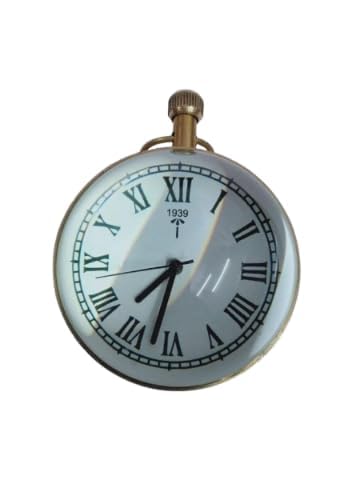 Nutts Gold Finish Brass 2 Inch Antique Table Clock/Desk Clock (Model 14 (3 Inch))