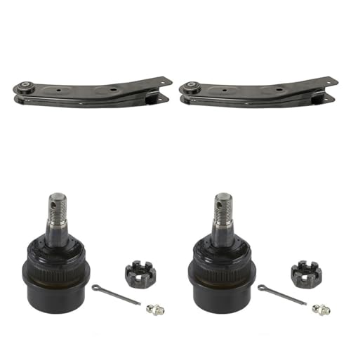 Rlimerance 4pcs Front Upper Suspension Ball Joint Suspension Control Arm for Jeep Grand Cherokee 1999 2000 2001 2002 2003 2004 4.0L l6, for Jeep Grand Cherokee 1999-2004 4.7L V8