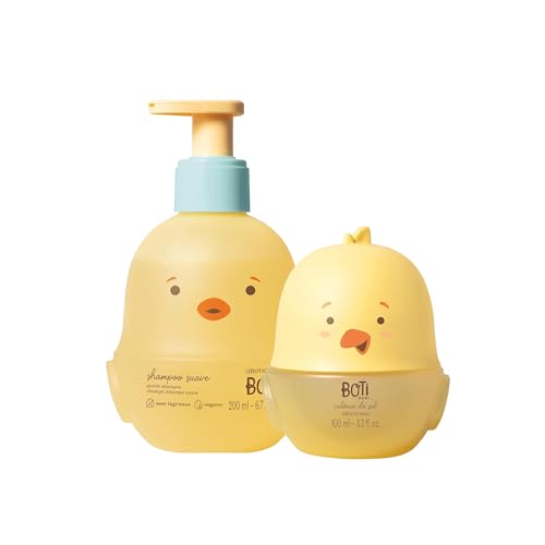 O Boticário Boti Baby Sun Cologne + Shampoo Bundle, (3.3oz & 6.7oz)