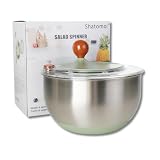 Spinner de ensalada de acero inoxidable, lavadora y secadora de frutas y verduras