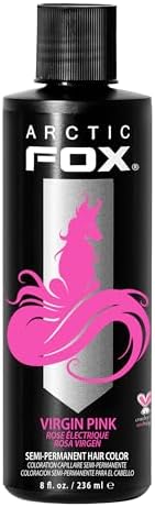 ARCTIC FOX Vegan and Cruelty-Free Semi-Permanent Hair Color Dye (8 Fl Oz, VIRGIN PINK)