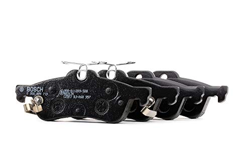 Bosch BP1734 - Brake Pads Car Rear Axle - Bosch Quality - Reduced Noise and Dust - ECE-R90 Certified - Copper-Free - 1 Set of 4 Pads