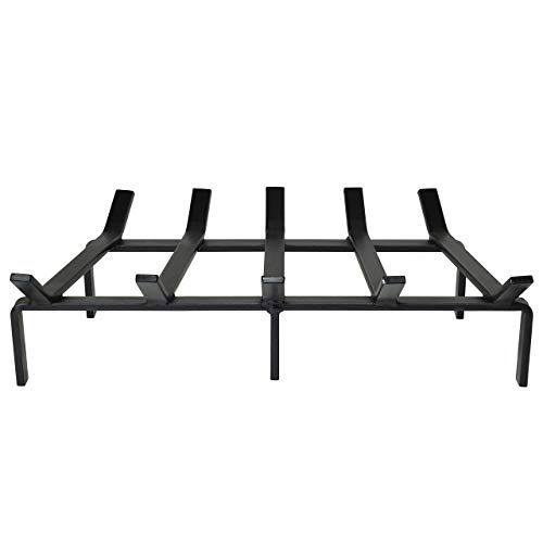 SteelFreak Heavy Duty Steel Fireplace Grate - Made in The USA (21 Inch) - Thumbnail 2