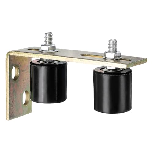 QUARKZMAN 2pcs Galet Guide pour Portail Coulissant 42x44mm, M10 Roulette Nylon avec...