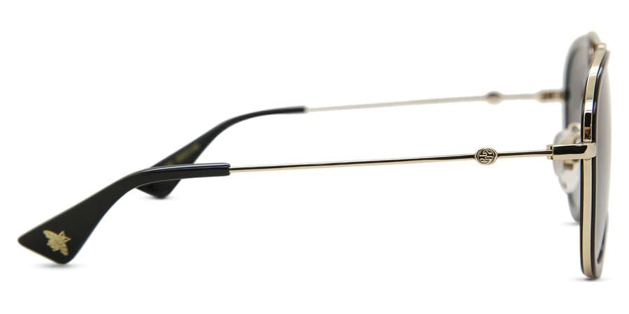 Gucci Womens Polarized UV Protection Aviator Sunglasses Gold O/S3