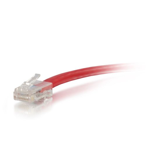 Image of C2G 00550 Cat5e Cable - Non-Booted Unshielded Ethernet Network Patch Cable, Red (9 Feet, 2.74 Meters)