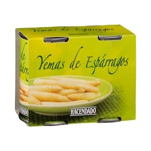 Yemas de espárragos Hacendado 2 latas x 100 g Pack 2