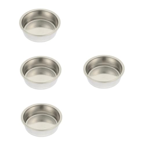 Housoutil 4pcs Commercial Coffee Filters Reusable Stainless Steel Espresso Filter Basket for Coffee