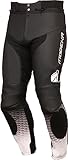  Modeka Yron Motorrad Lederhose, schwarz/weiß, 56